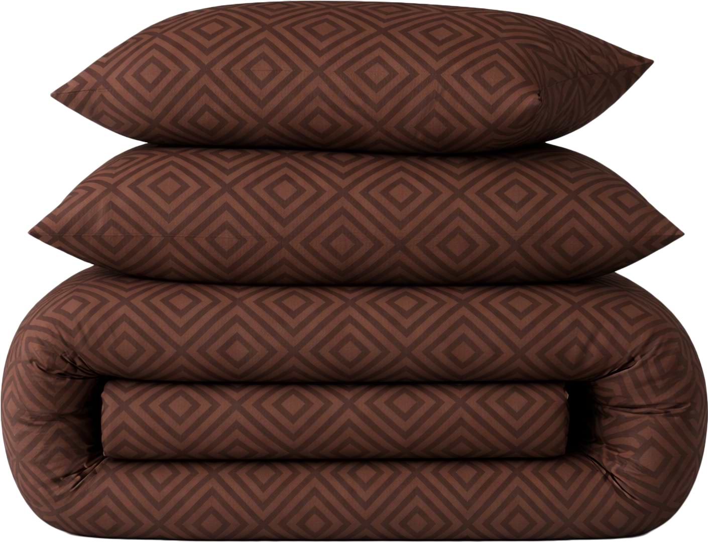 Комплект постільної білизни MirSon Ranforce Elite 17-0624 Geometry Brown 200х220 см (2200008204181)